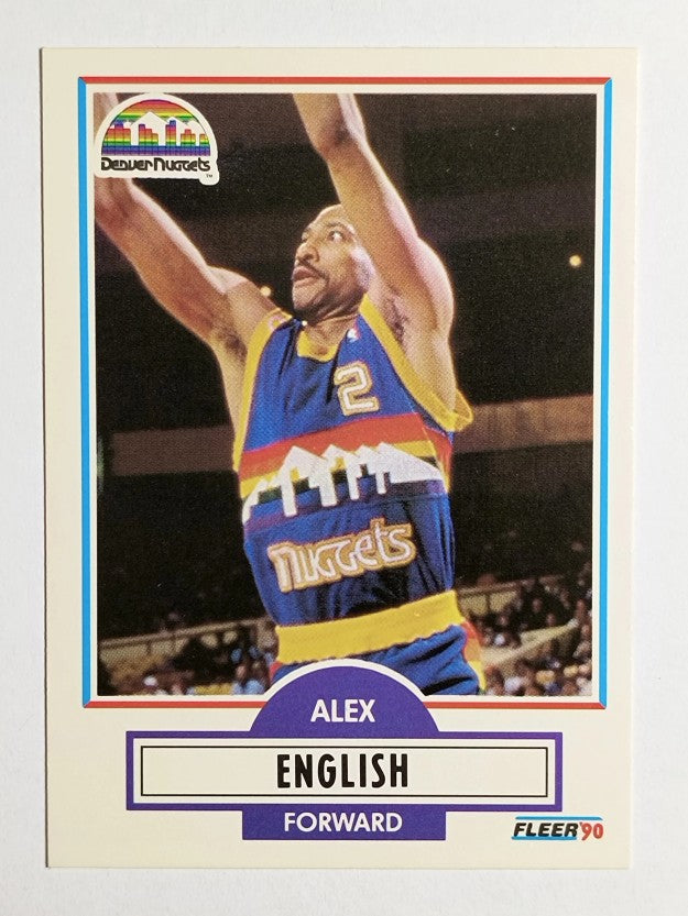 1990-91 Fleer #48 Alex English