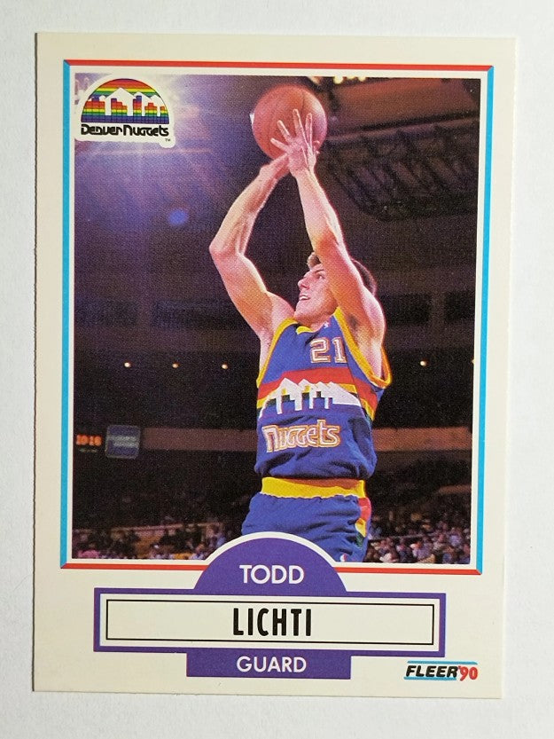 1990-91 Fleer #51 Todd Lichti RC