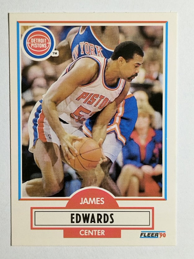 1990-91 Fleer #56 James Edwards