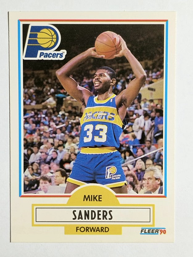 1990-91 Fleer #80 Mike Sanders