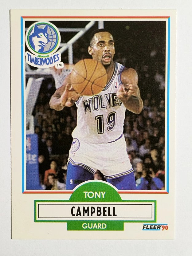 1990-91 Fleer #112 Tony Campbell