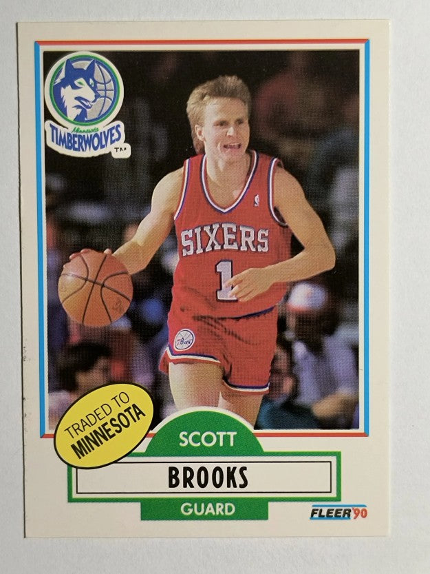 1990-91 Fleer #140 Scott Brooks