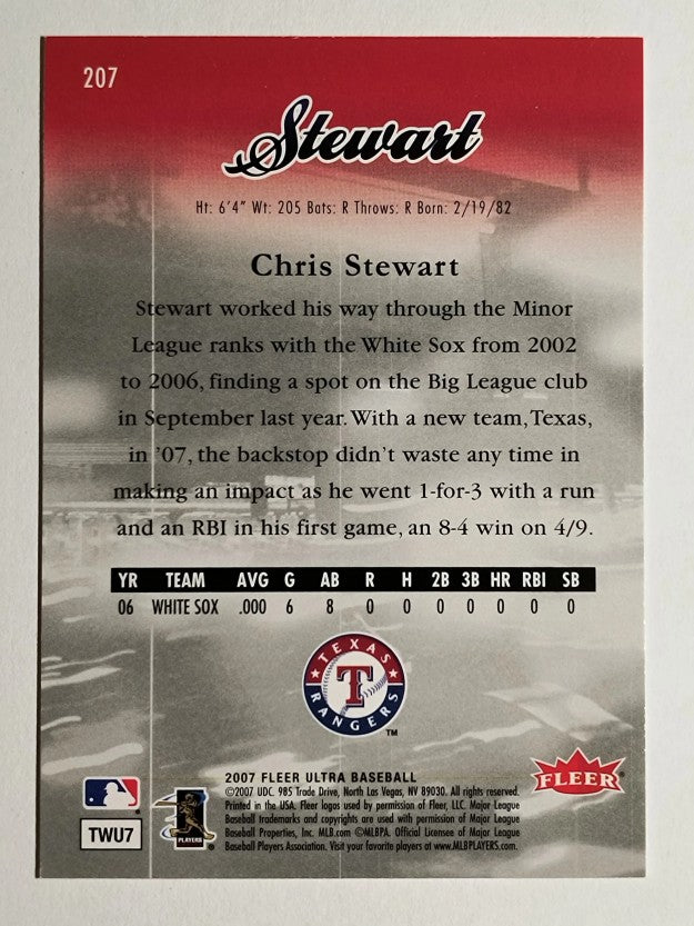 2007 Ultra #207 Chris Stewart RC
