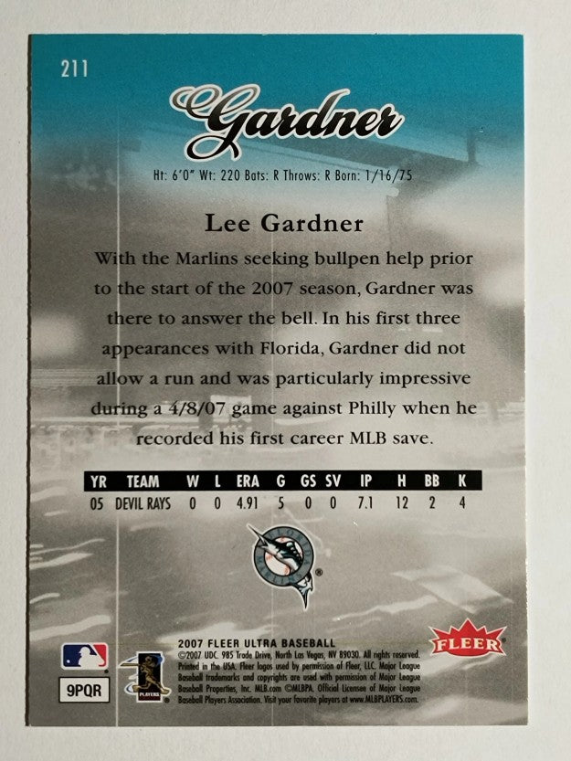 2007 Ultra #211 Lee Gardner