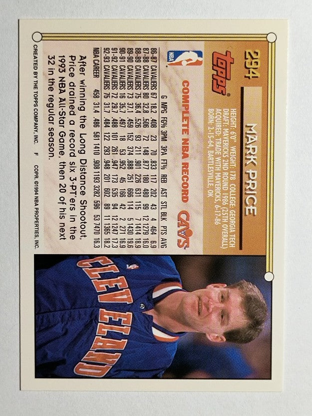1993-94 Topps #294 Mark Price