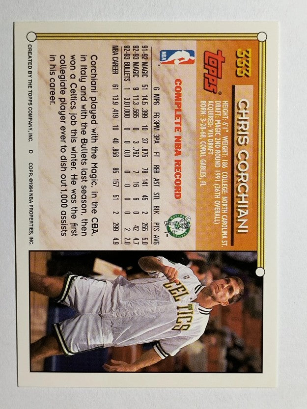 1993-94 Topps #333 Chris Corchiani