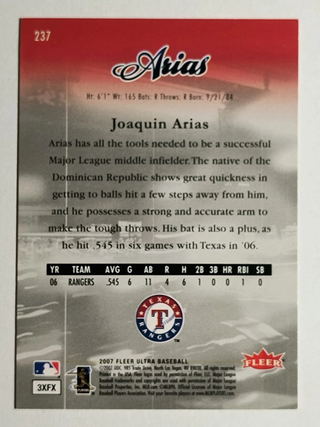 2007 Ultra #237 Joaquin Arias