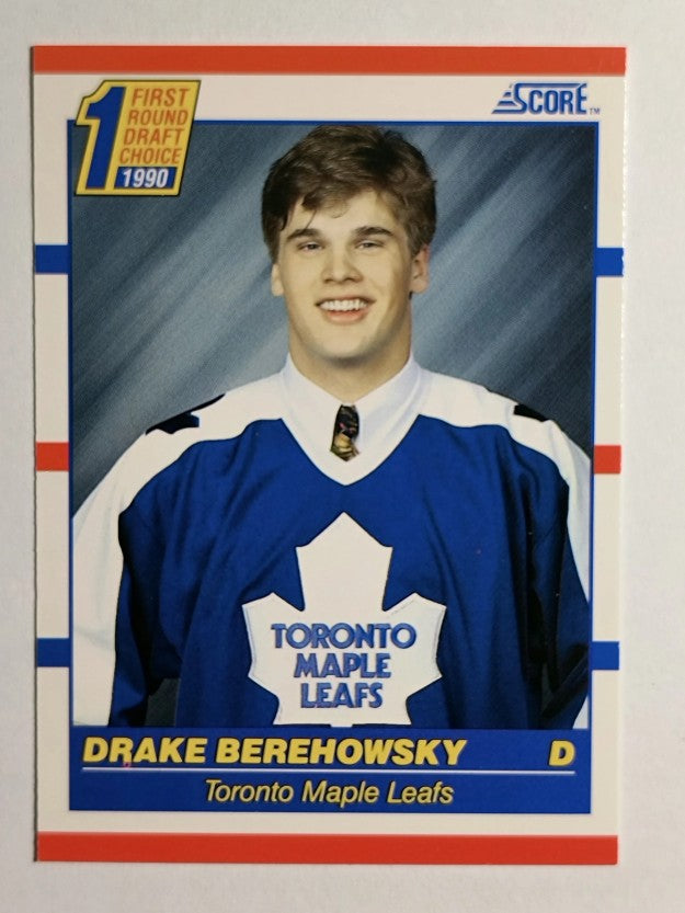 1990-91 Score #434 Drake Berehowsky RC