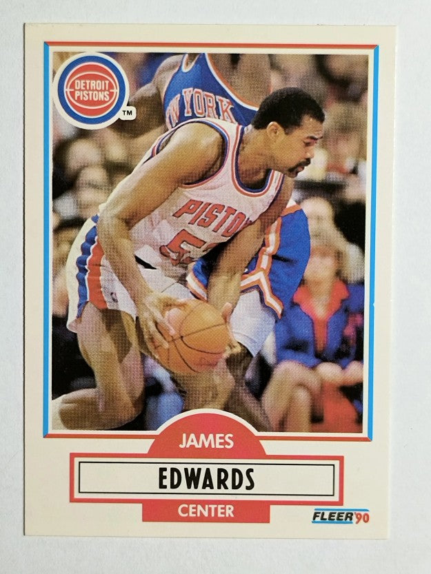 1990-91 Fleer #56 James Edwards