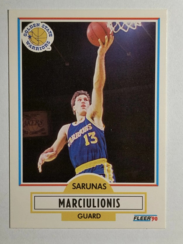 1990-91 Fleer #65 Sarunas Marciulionis RC