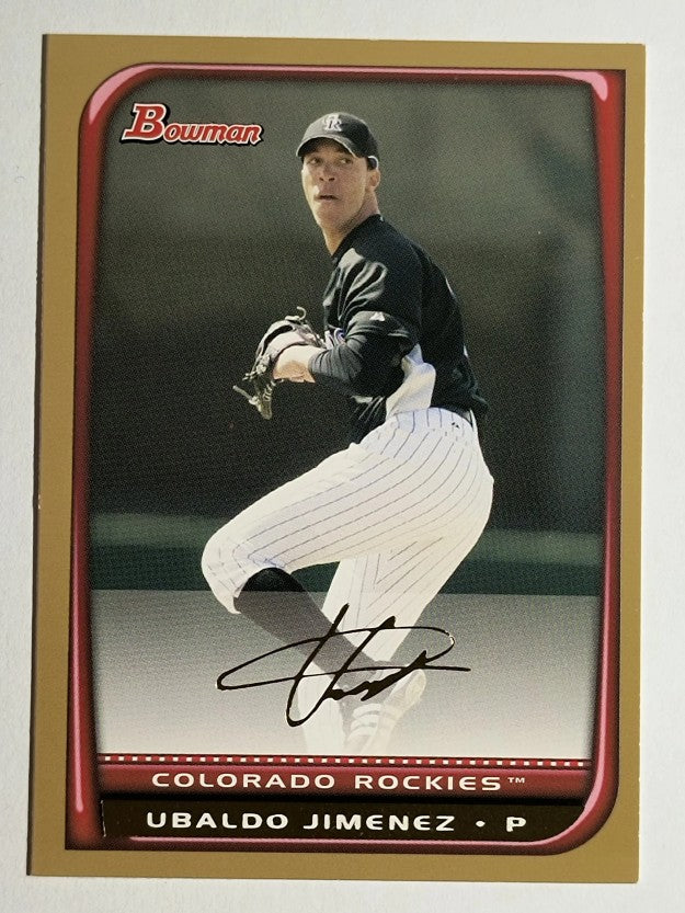 2008 Bowman Gold #67 Ubaldo Jimenez