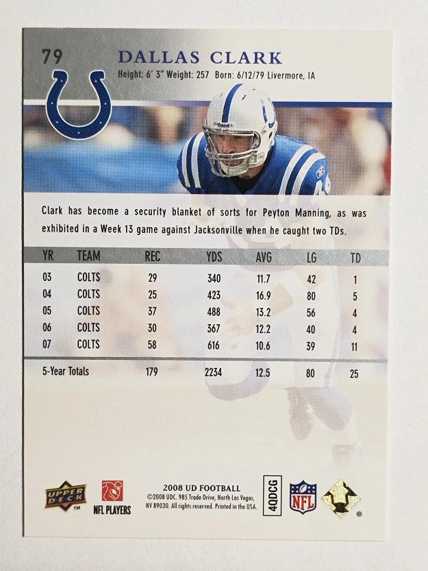 2008 Upper Deck #79 Dallas Clark