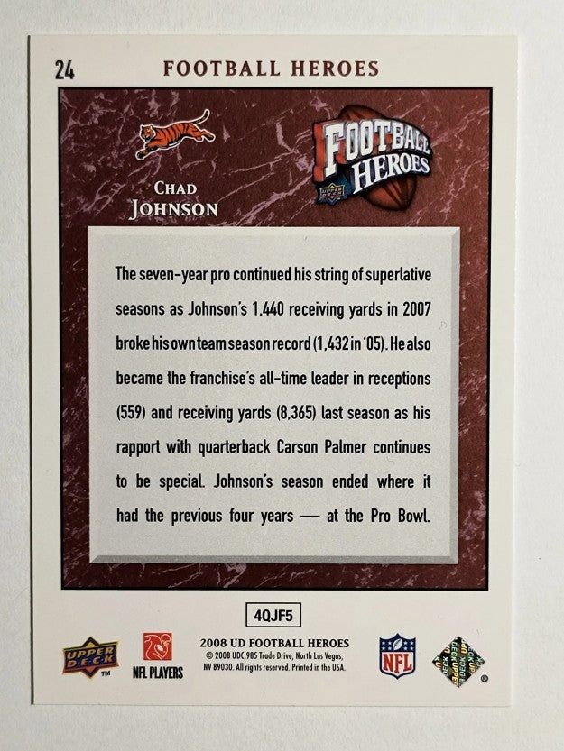 2008 Upper Deck Heroes #24 Chad Johnson