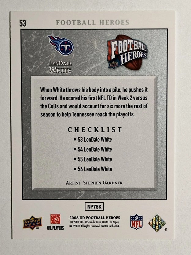 2008 Upper Deck Heroes #53 LenDale White