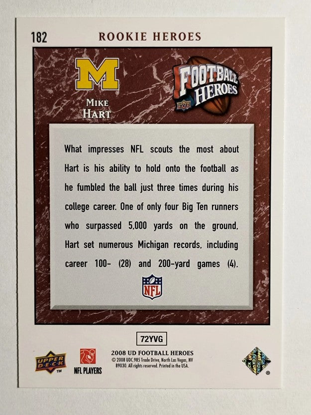 2008 Upper Deck Heroes #182 Mike Hart RC