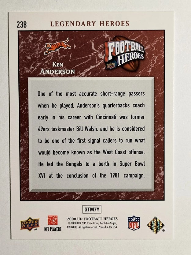2008 Upper Deck Heroes #238 Ken Anderson