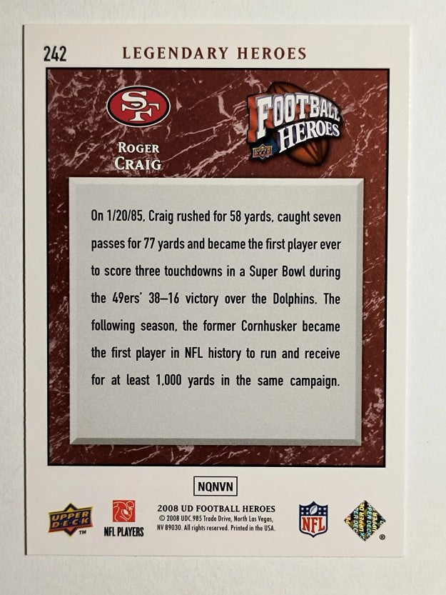2008 Upper Deck Heroes #242 Roger Craig