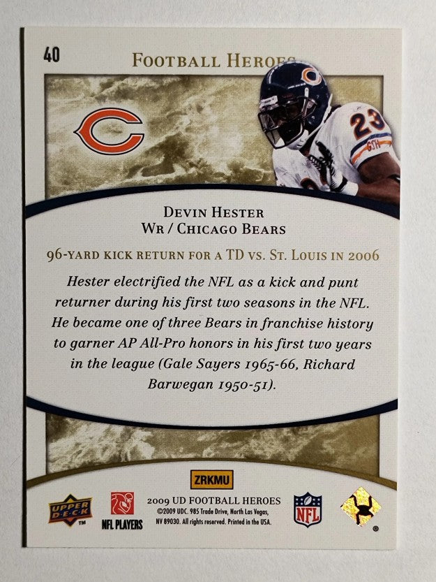 2009 Upper Deck Heroes #40 Devin Hester
