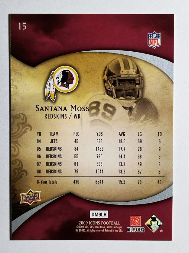 2009 Upper Deck Icons #15 Santana Moss