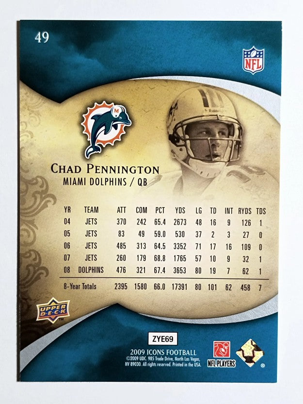 2009 Upper Deck Icons #49 Chad Pennington