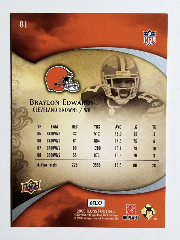 2009 Upper Deck Icons #81 Braylon Edwards