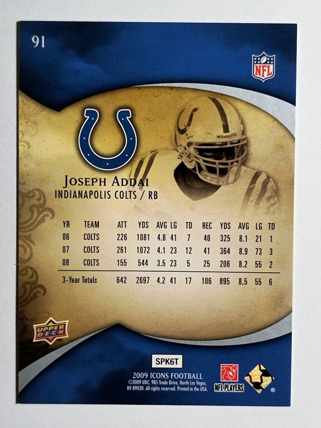2009 Upper Deck Icons #91 Joseph Addai