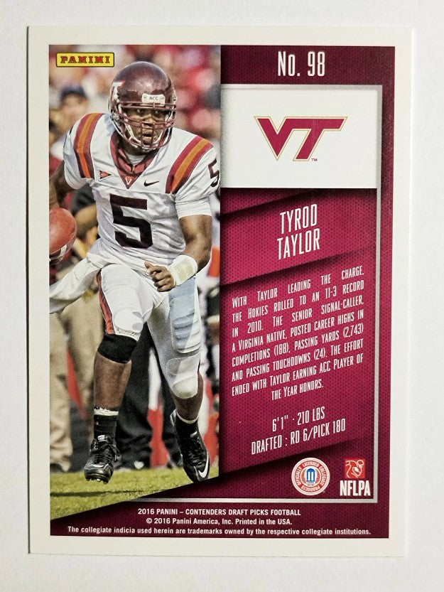 2016 Panini Contenders Draft Picks #98 Tyrod Taylor