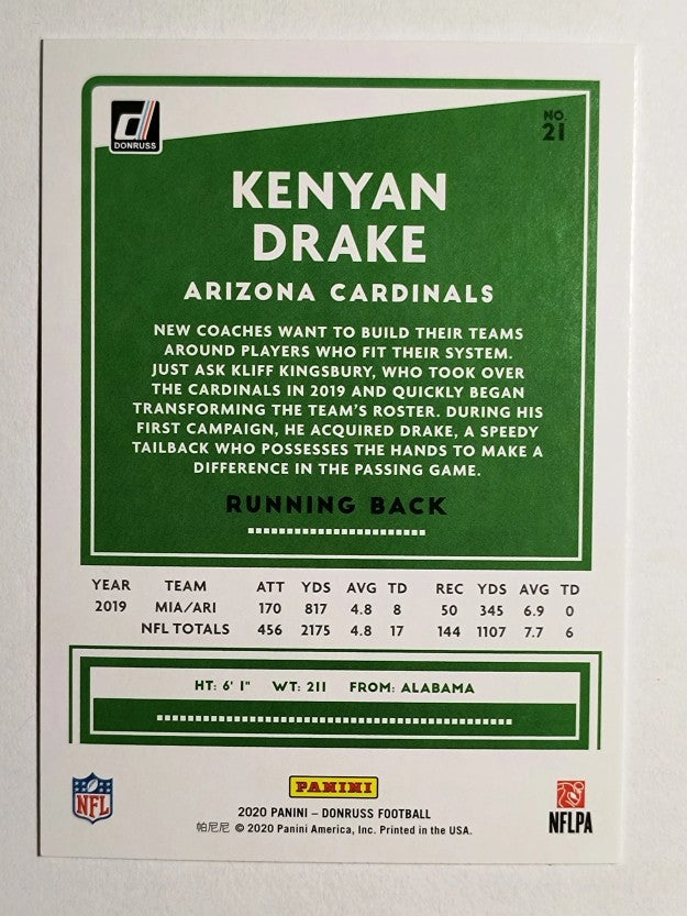 2020 Donruss #21 Kenyan Drake