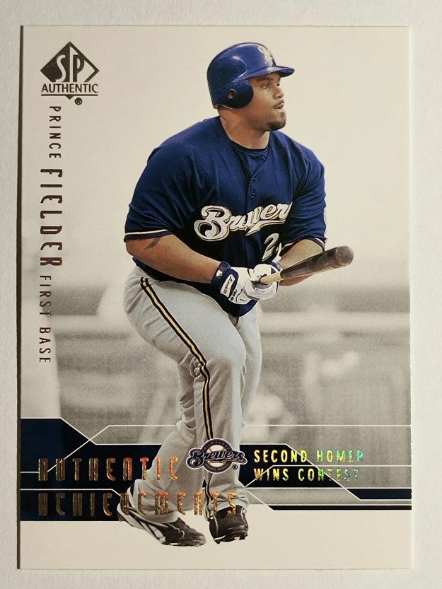 2008 SP Authentic Authentic Achievements #AA27 Prince Fielder