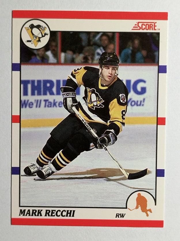 1990-91 Score Canadian #186 Mark Recchi RC