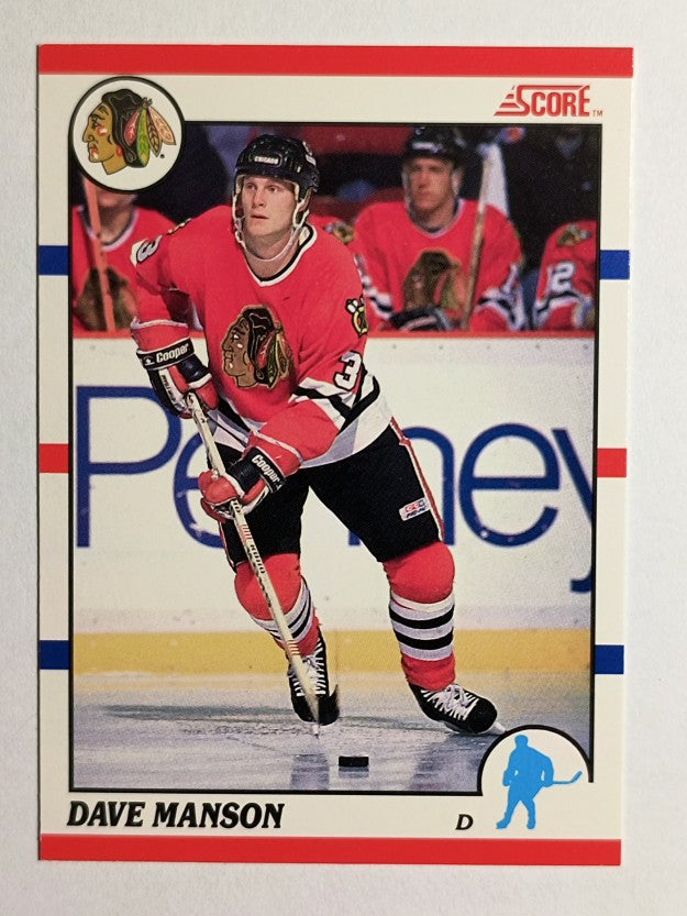 1990-91 Score Canadian #193 Dave Manson