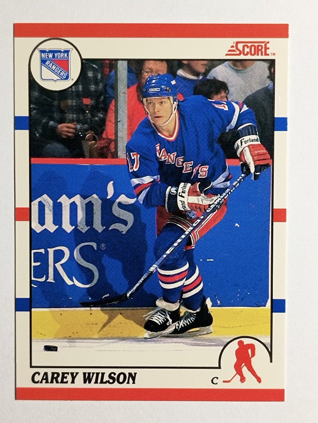 1990-91 Score Canadian #254 Carey Wilson