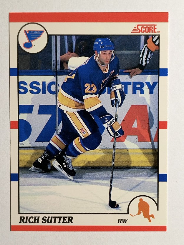 1990-91 Score Canadian #281 Rich Sutter