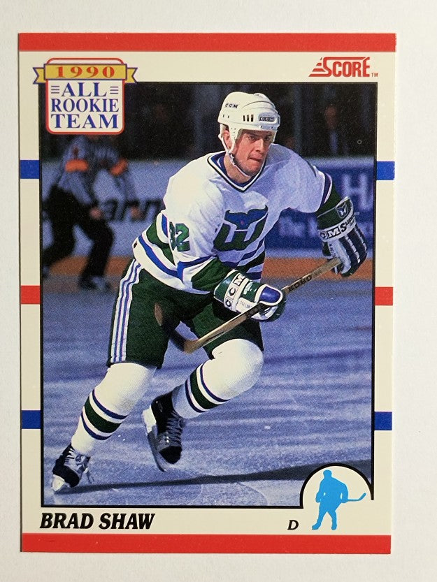 1990-91 Score Canadian #325 Brad Shaw ART