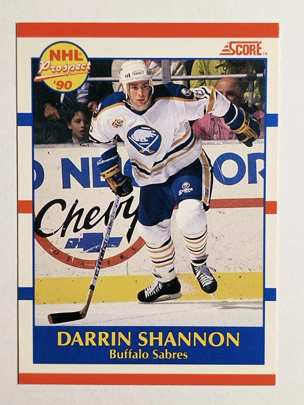 1990-91 Score Canadian #410 Darrin Shannon RC