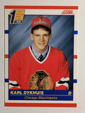1990-91 Score Canadian #437 Karl Dykhuis RC
