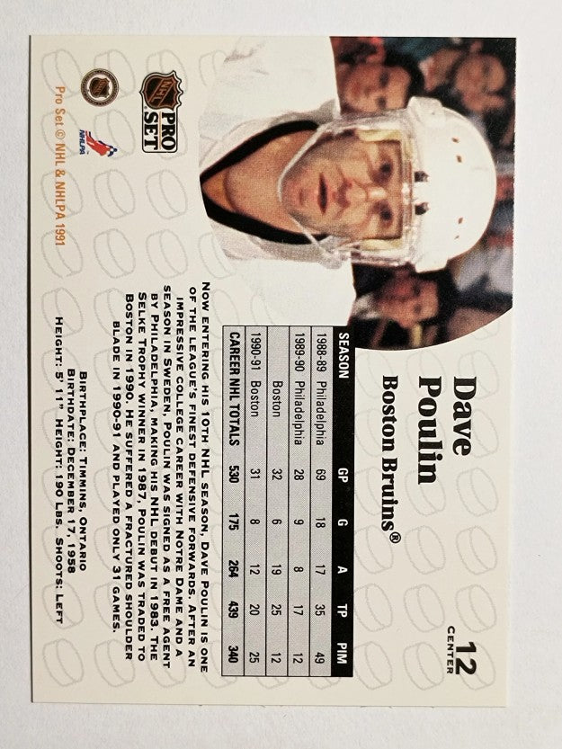1991-92 Pro Set #12 Dave Poulin