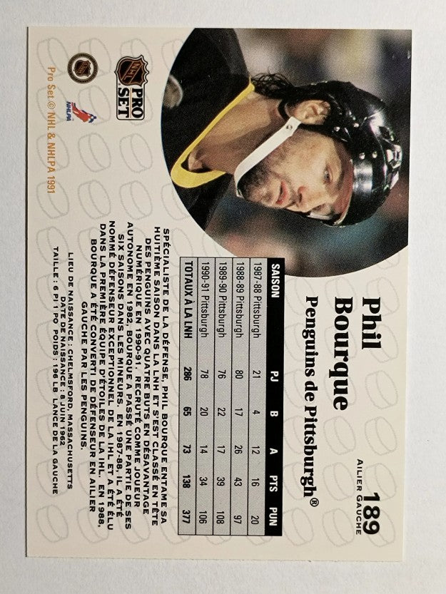 1991-92 Pro Set French #189 Phil Bourque