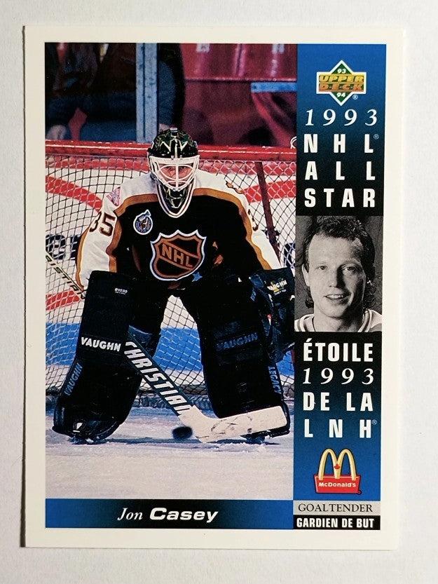 1993-94 McDonald's Upper Deck #3 Jon Casey