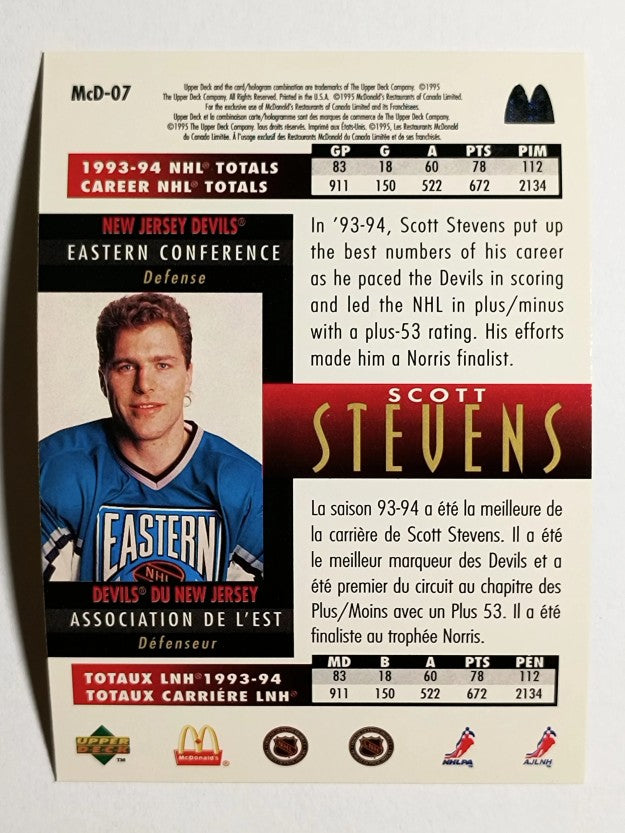1994-95 McDonald's Upper Deck #McD7 Scott Stevens