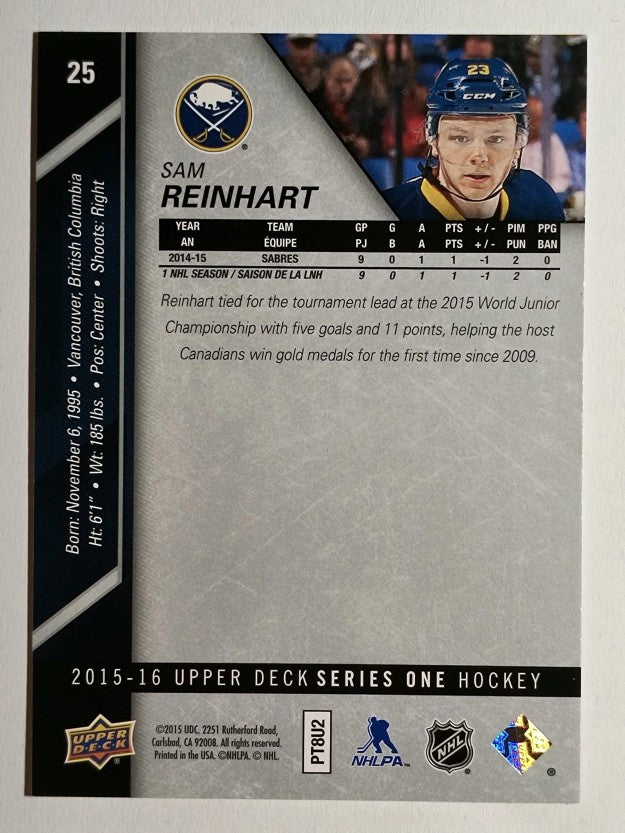 2015-16 Upper Deck #25 Sam Reinhart