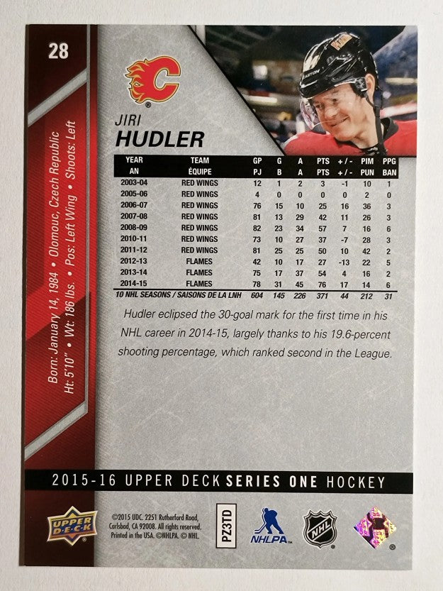 2015-16 Upper Deck #28 Jiri Hudler