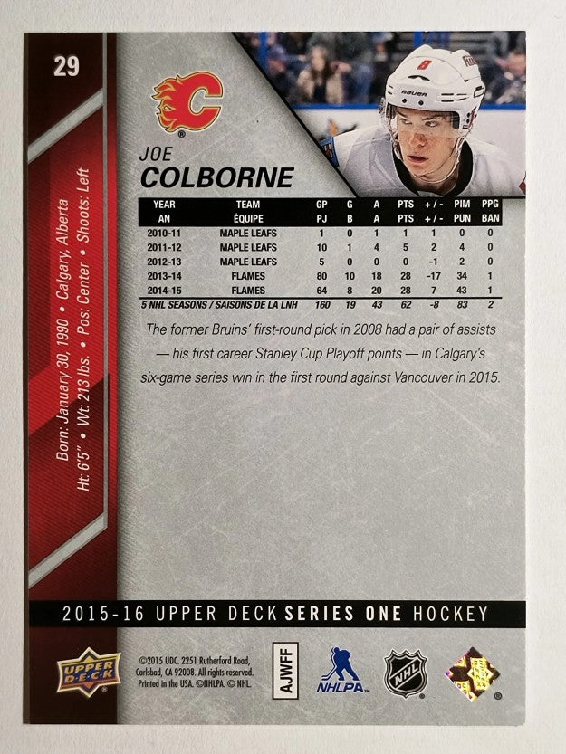 2015-16 Upper Deck #29 Joe Colborne