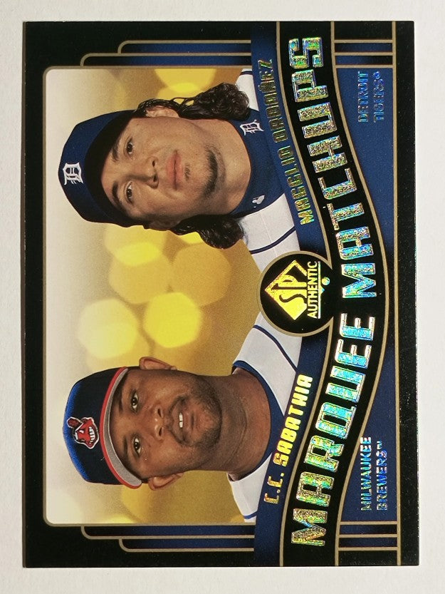 2008 SP Authentic Marquee Matchups #MM31 C.C. Sabathia/Magglio Ordonez