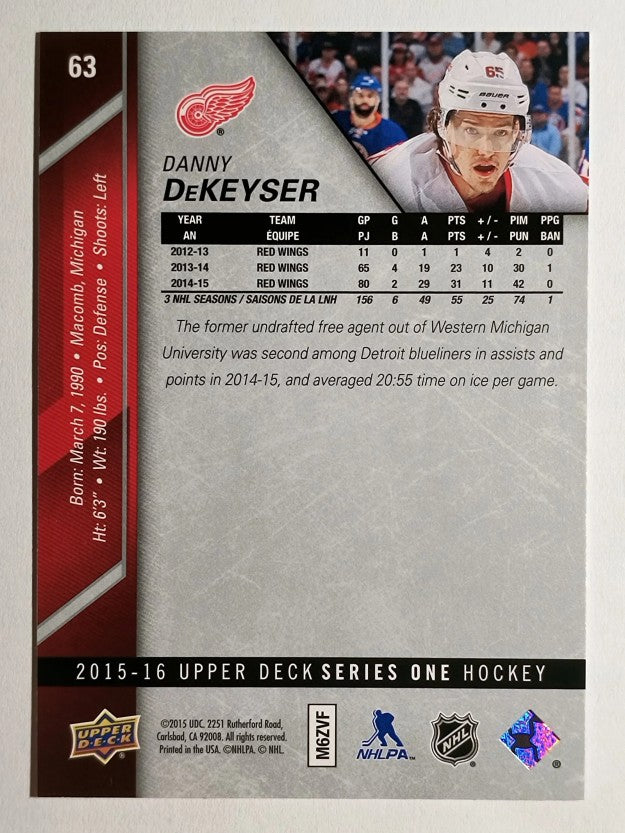 2015-16 Upper Deck #63 Danny DeKeyser