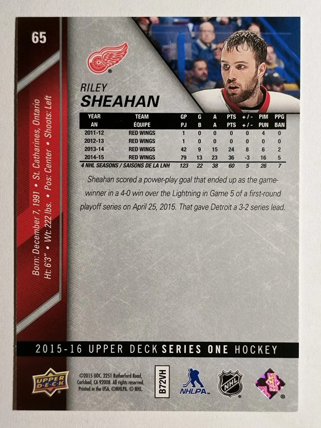 2015-16 Upper Deck #65 Riley Sheahan
