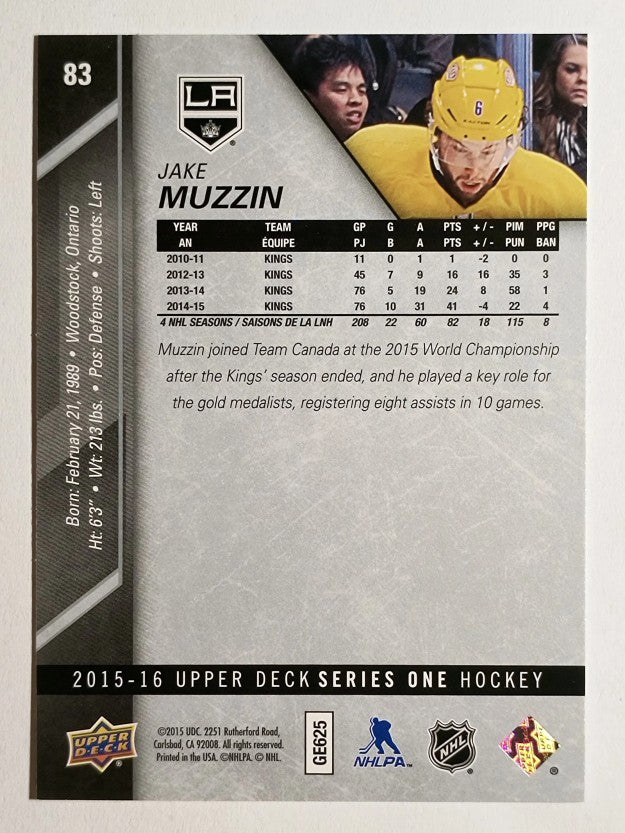 2015-16 Upper Deck #83 Jake Muzzin