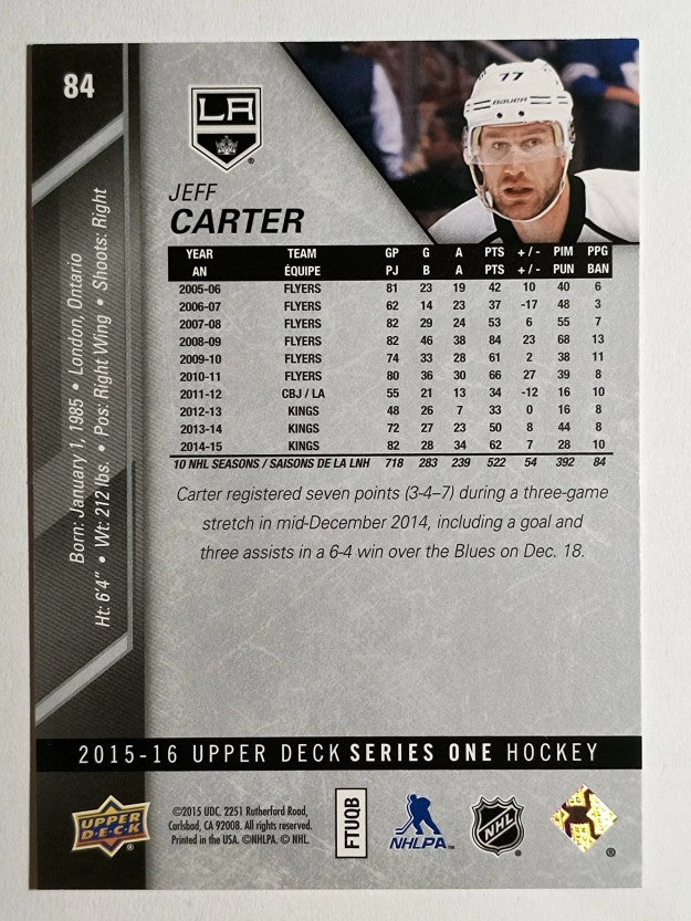 2015-16 Upper Deck #84 Jeff Carter