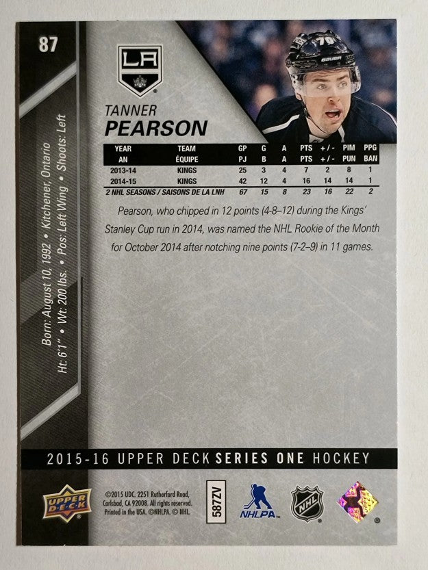 2015-16 Upper Deck #87 Tanner Pearson