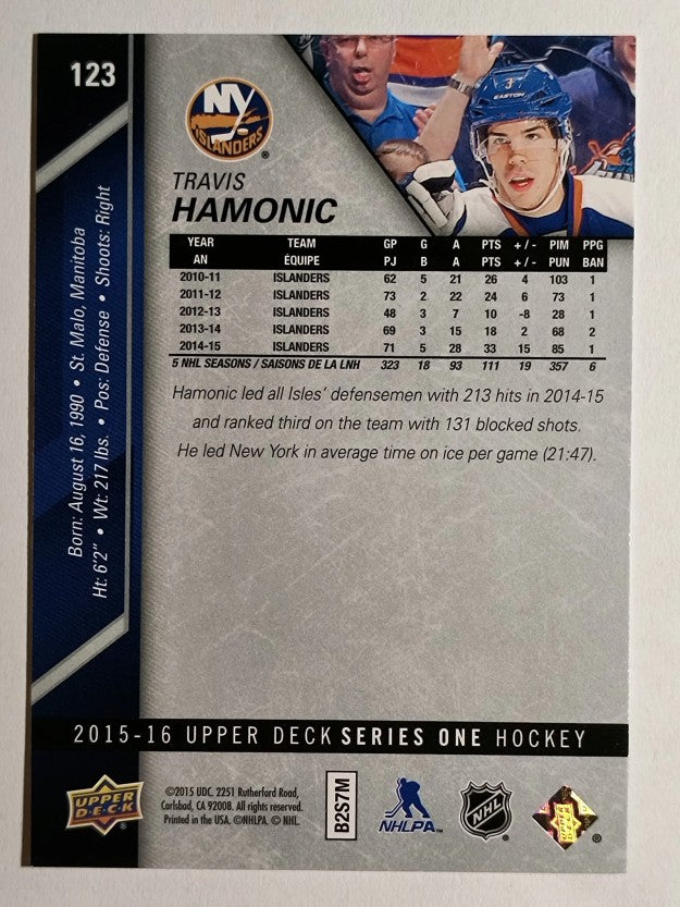 2015-16 Upper Deck #123 Travis Hamonic